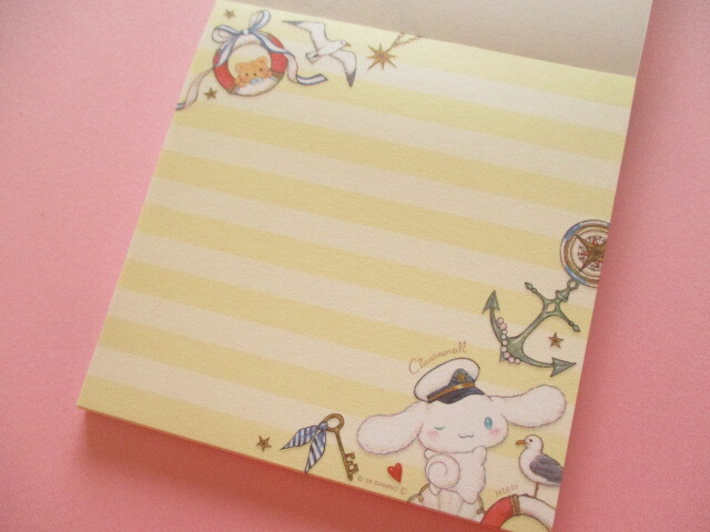 Photo: Kawaii Cute Medium Memo Pad Cinnamoroll × たけい みき Miki Takei Clothes Pin *Marine (MM-84053) 