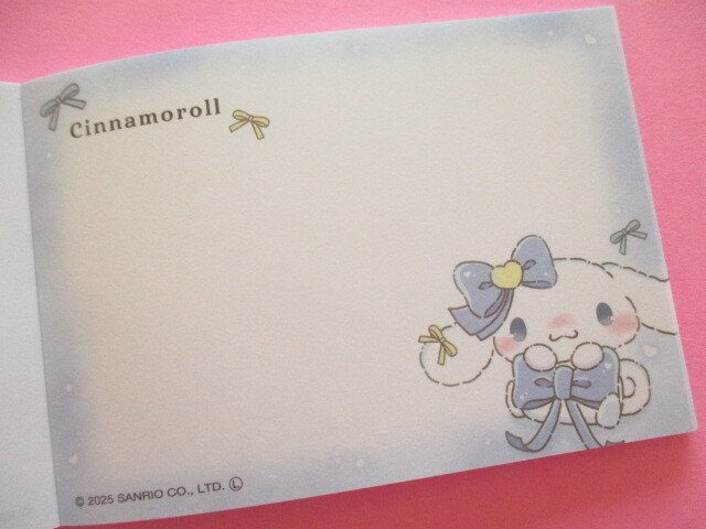 Photo: Kawaii Cute Mini Memo Pad Cinnamoroll Crux *るんるんリボン (135349）