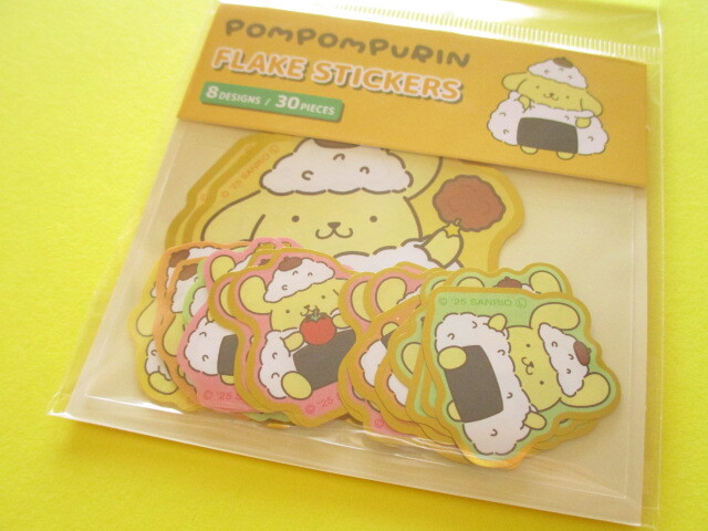 Photo1: Kawaii Cute Sticker Flakes Sack Sanrio *POMPOMPURIN (415983)