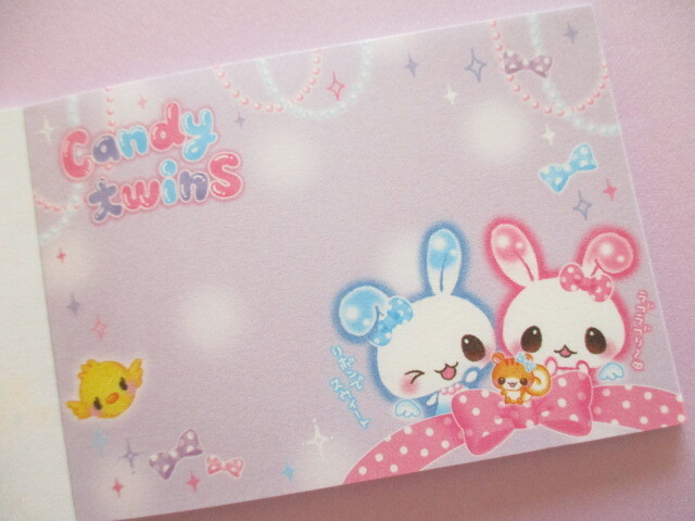 Photo: Kawaii Cute Petit Memo Pad Candy Twins Q-LiA *Pink (00117)