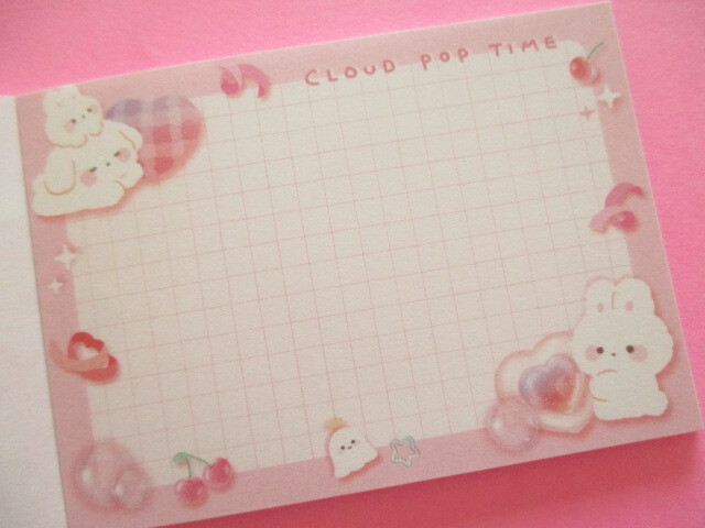 Photo: Kawaii Cute Petit Memo Pad Q-LiA *Cloud Pop Time (00094)