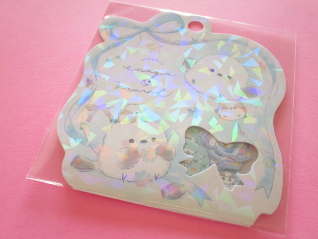 Photo1: Kawaii Cute Sticker Flakes Sack Q-LiA *Enaga March (01109)