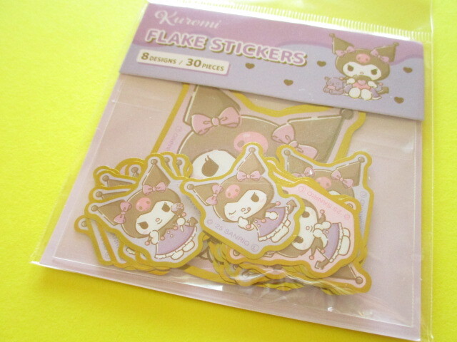 Photo1: Kawaii Cute Sticker Flakes Sack Sanrio *Kuromi  (415952)