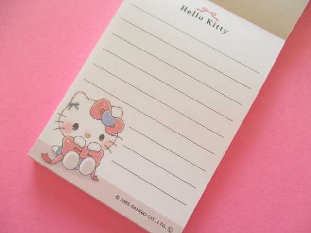 Photo: Kawaii Cute Mini Memo Pad Hello Kitty Crux *るんるんリボン (135348）