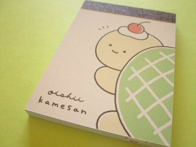 Photo1: Kawaii Cute Mini Memo Pad Oishii Kamesan Crux *Up (135810)