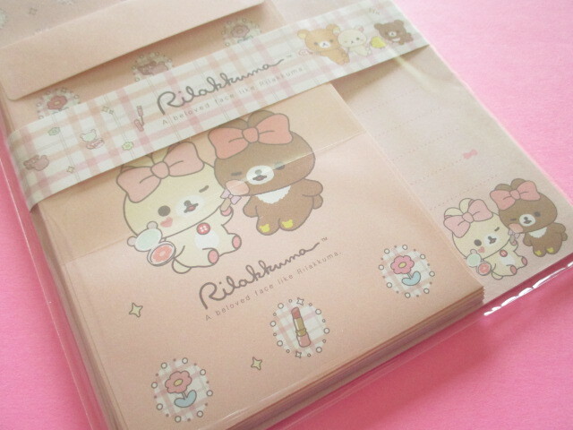 Photo: Kawaii Cute Regular Letter Set Rilakkuma San-x *Makeup Rilakkuma (LH85101)