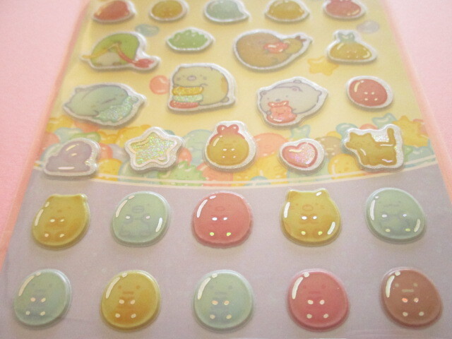 Photo: Kawaii Cute Funi Funi Hologram Stickers Sheet Sumikkogurashi San-x *Gummy Gummy Party (SE70902)