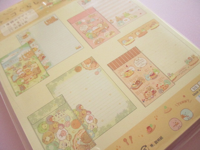 Photo: Kawaii Cute Regular Letter Set San-x Sumikkogurashi *たぬきのまんまるレストラン (LH85201)