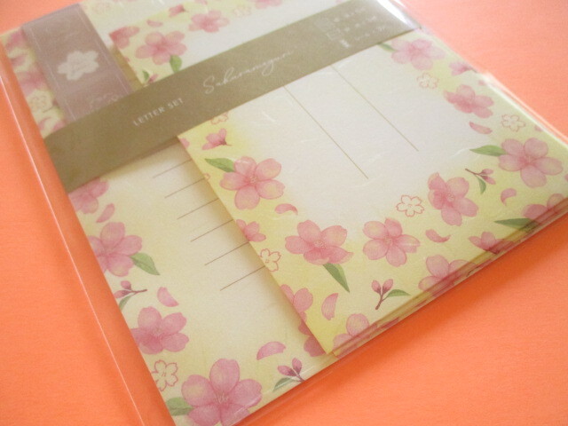 Photo: Kawaii Cute Cherry Blossom Letter Set Kyowa *Sakura Meguri (42-244-B)
