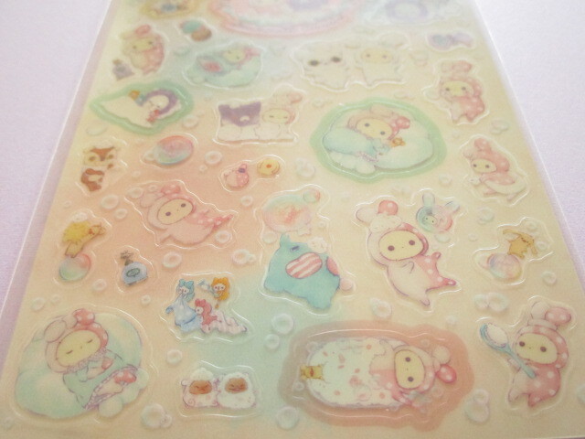 Photo: Kawaii Cute Stickers Sheet Sentimental Circus San-x *ぬくもり泡沫シャボンの夜に (SE71602)