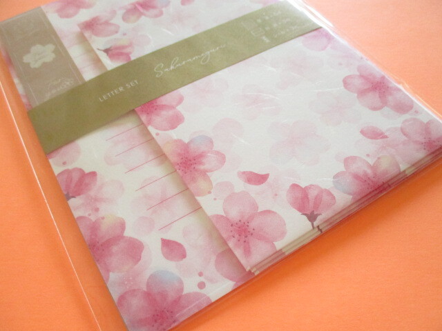 Photo: Kawaii Cute Cherry Blossom Letter Set Kyowa *Sakura Meguri (42-244-C)
