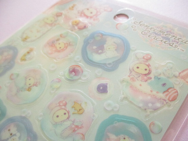 Photo: Kawaii Cute Stickers Sheet Sentimental Circus San-x *ぬくもり泡沫シャボンの夜に (SE71601)