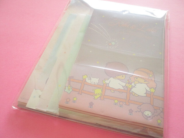 Photo1: Kawaii Cute Letter Set Little Twin Stars Crux *Starry Sky Retro (136542)