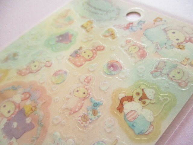 Photo: Kawaii Cute Stickers Sheet Sentimental Circus San-x *ぬくもり泡沫シャボンの夜に (SE71602)