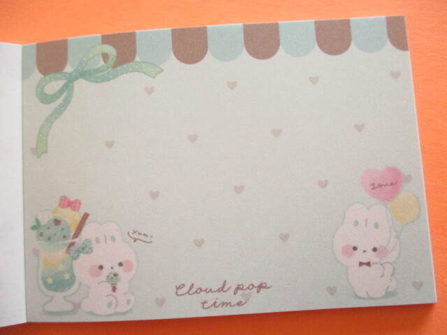 Photo: Kawaii Cute Petit Memo Pad Cloud Pop Time Q-LiA *Chocolate Mint (04623)