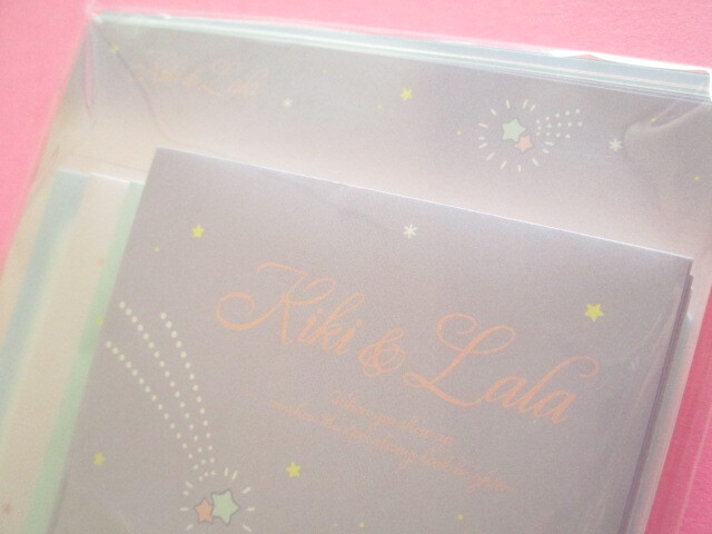 Photo: Kawaii Cute Letter Set Little Twin Stars Crux *Starry Sky Retro (136542)