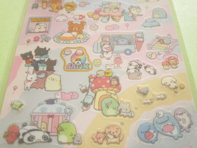 Photo: Kawaii Cute Stickers Sheet San-x *San-x Universe (SE72201)
