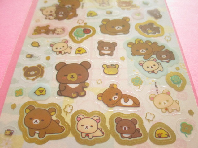 Photo: Kawaii Cute Stickers Sheet Rilakkuma San-x *チャイロイコグマのくまきゅんDays (SE71302)