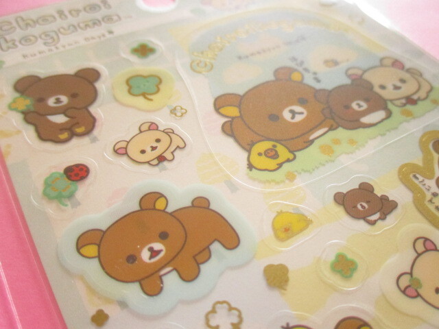 Photo: Kawaii Cute Stickers Sheet Rilakkuma San-x *チャイロイコグマのくまきゅんDays (SE71302)