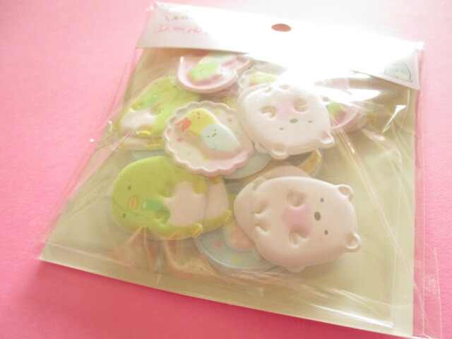 Photo1: Kawaii Cute Funi Funi Seal Bits Sticker Flakes Sack San-x *Sumikkogurashi (SE71706)