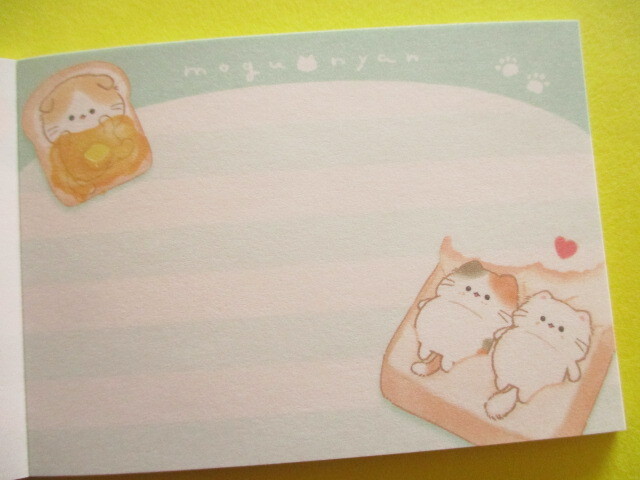 Photo: Kawaii Cute Mini Memo Pad Mogu♡nyan Kamio Japan *Breads (231329)