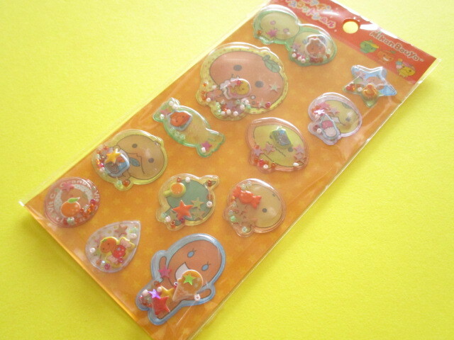 Photo1: Kawaii Cute Air-in Mascot Stickers Sheet San-x Universe *Mikan Bouya (SE72402)
