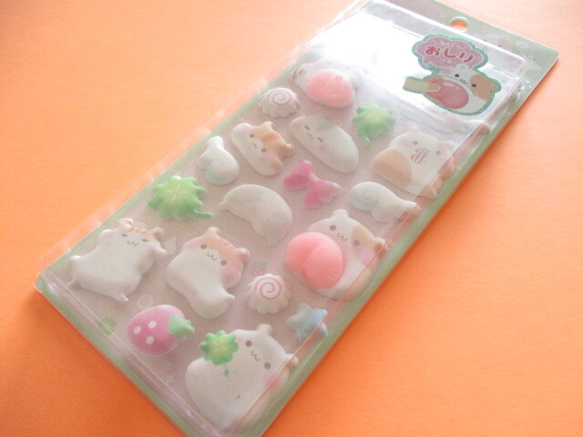 Photo1: Kawaii Cute Special Puffy Sickers Sheet Q-Lia *Hamu Hamu Angel (01195)