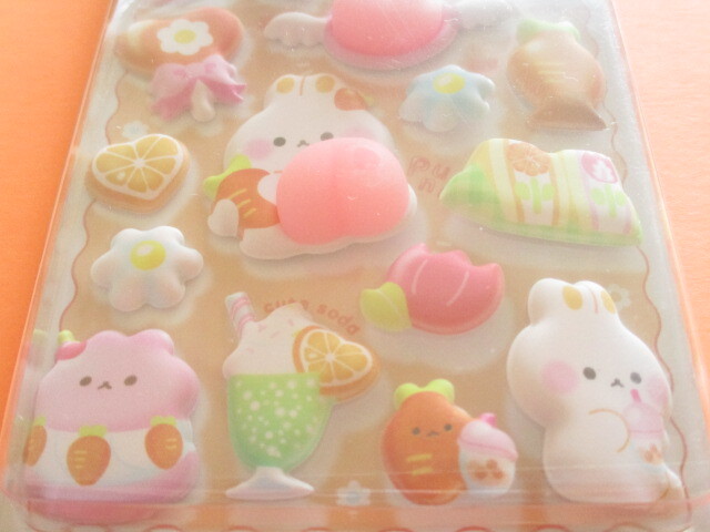 Photo: Kawaii Cute Special Puffy Sickers Sheet Q-Lia *Carrot Usachan (01196)