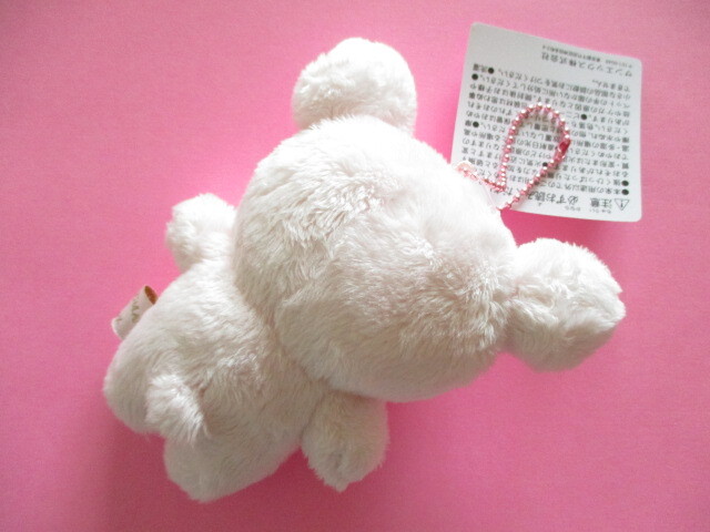 Photo: Kawaii Cute Sakura Rilakkuma Plush Doll Keychain Charm San-x *Korilakkuma (MV69401)