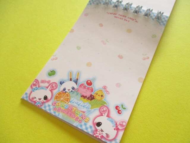 Photo: Kawaii Cute Spiral Medium Memo Pad Candy Twins Q-LiA *Parfait (00171)