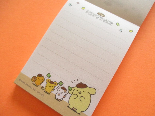 Photo: Kawaii Cute Item Collection Mini Memo Pad POMPOMPURIN Sanrio *ほめてほめられ30th (137858)