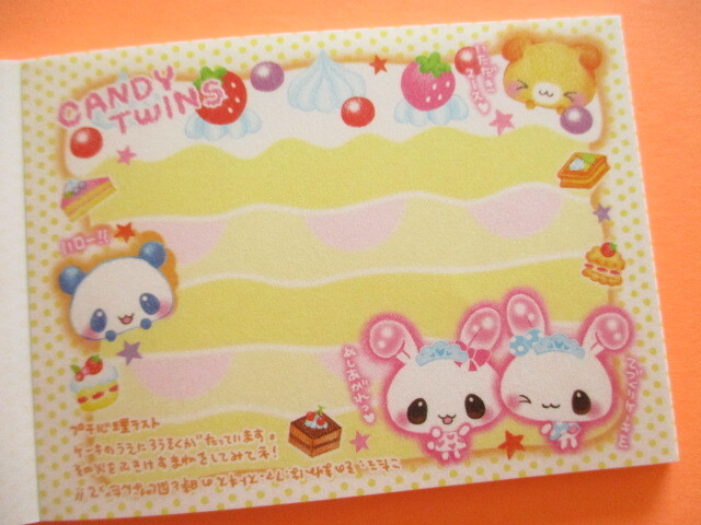 Photo: Kawaii Cute Kirakira Glitter Memo Pad Q-LiA *Candy Twins (00196)