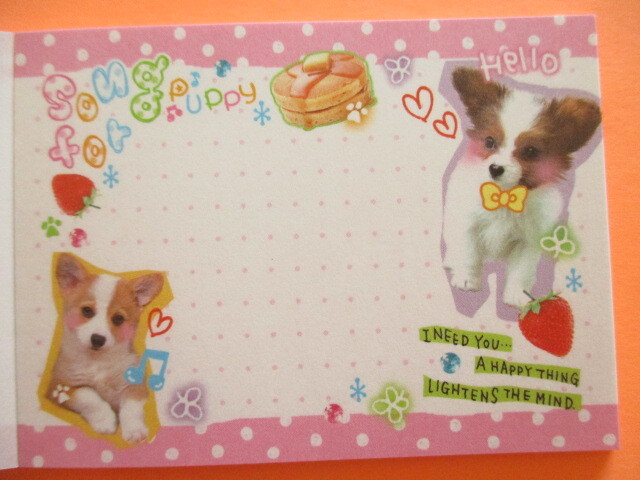 Photo: Kawaii Cute Kirakira Glitter Memo Pad Q-LiA *Song For Puppy (00198)