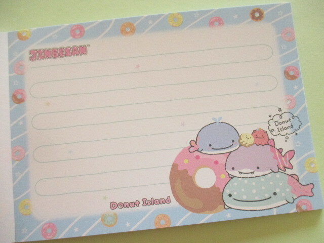Photo: Kawaii Cute Large Memo Pad Jinbesan San-x *Donut Island (MH31302)