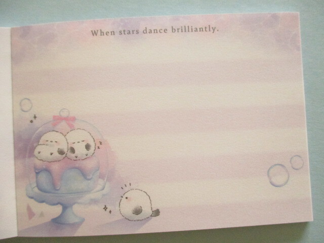 Photo: Kawaii Cute Mini Memo Pad キララティックエナガ Kamio Japan *ずっとシマエナガ (232010)
