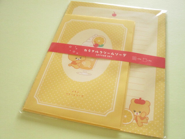 Photo1: Kawaii Cute Letter Set Colourful Cream Soda Kyowa *Lemon Cream Soda (42-240 Yellow)