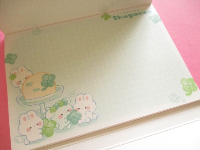 Photo: Kawaii Cute Large Memo Pad Shuganon Kamio Japan *Clover (232030)