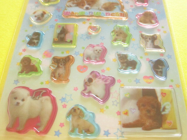 Photo: Kawaii Cute Sticker Sheet 平成ハピ×2 コレクション San-x *わんわんわんこ (SE74504)