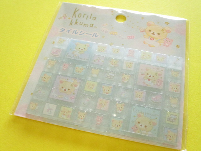 Photo1: Kawaii Cute Tile Stickers Sheet San-x *Korilakkuma (SE73102)