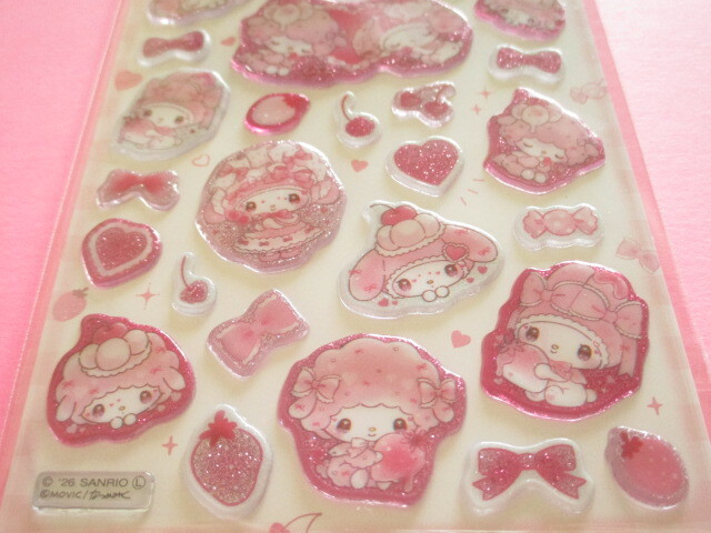 Photo: Kawaii Cute Candy Glitter Stickers Sheet Dolly Mix Kamio Japan *My Melody & My Sweet Piano (307761)