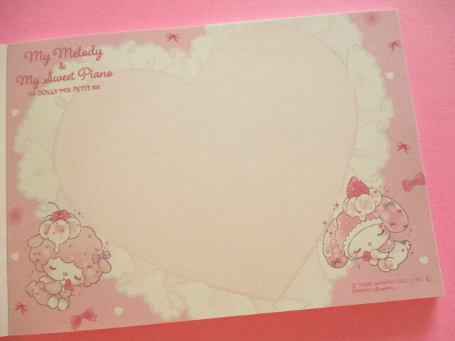 Photo: Kawaii Cute Large Memo Pad Dolly Mix Kamio Japan *My Melody & My Sweet Piano (307753) 
