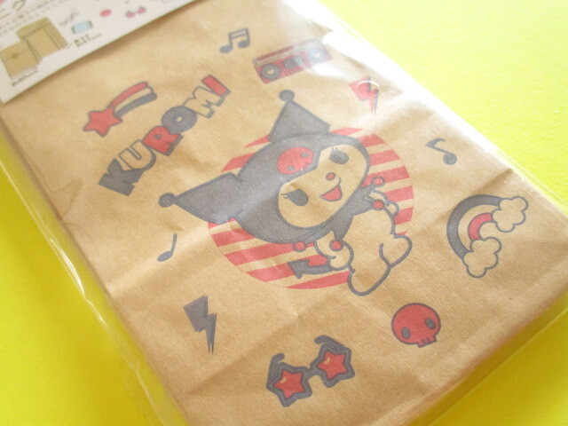 Photo: 6 pcs Gusset Mini Craft Paper Bags Set Sanrio *Kuromi (MKB-KU)