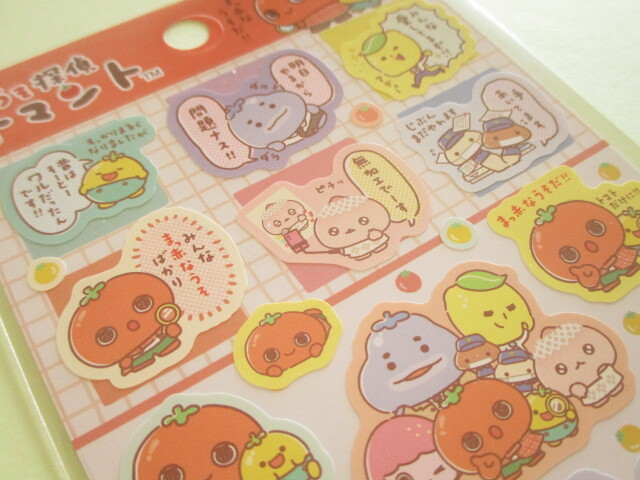 Photo: Kawaii Cute Stickers Sheet うそ探偵 Tomanto San-x *まっ赤なうそだ！トマトのようにね! (SE72801)