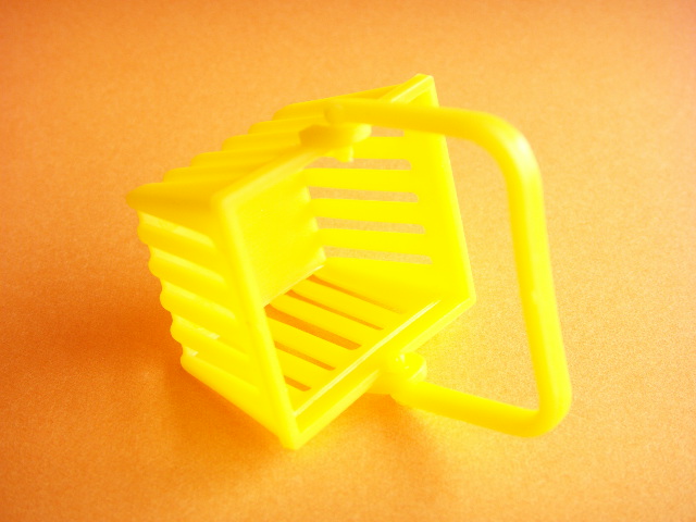 Photo: Miniature Plastic Basket Toy Yellow